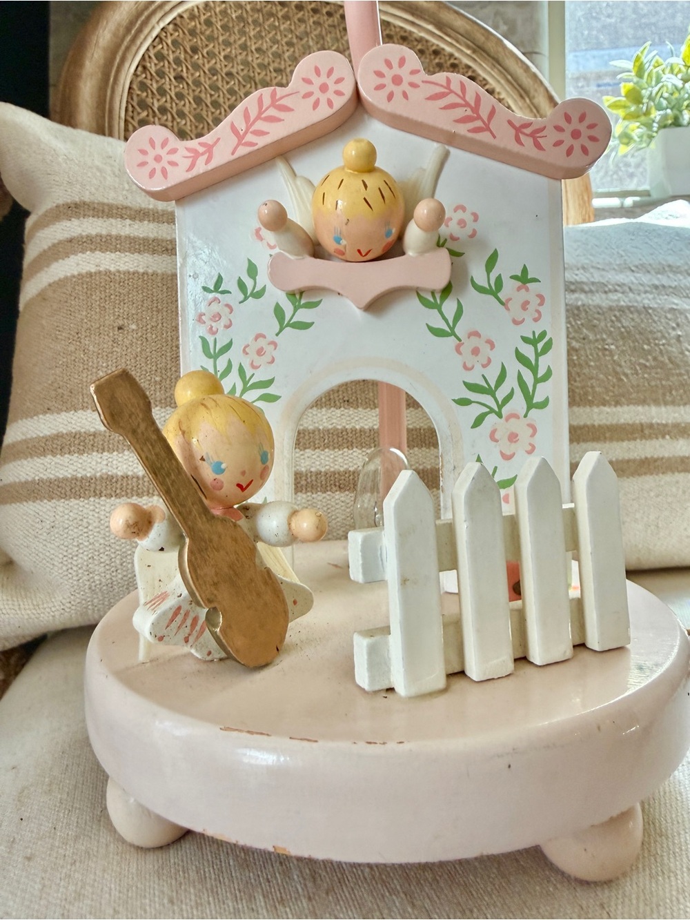 Vintage Irmi Hand-Painted
Angel Lamp w/ Nightlight